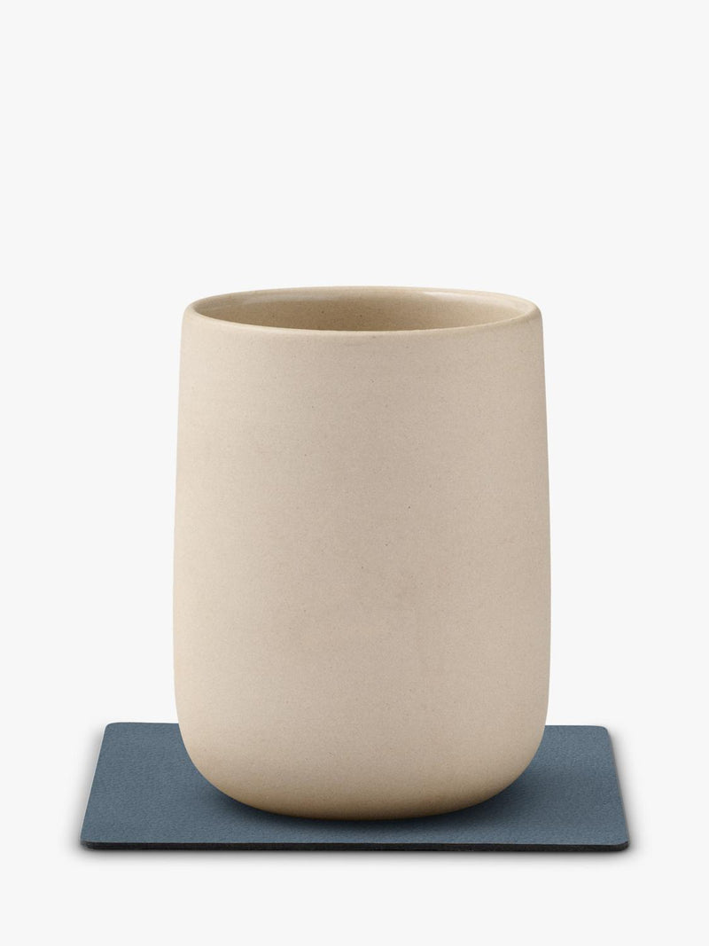 LIND DNA recycled leather square coaster, UK version