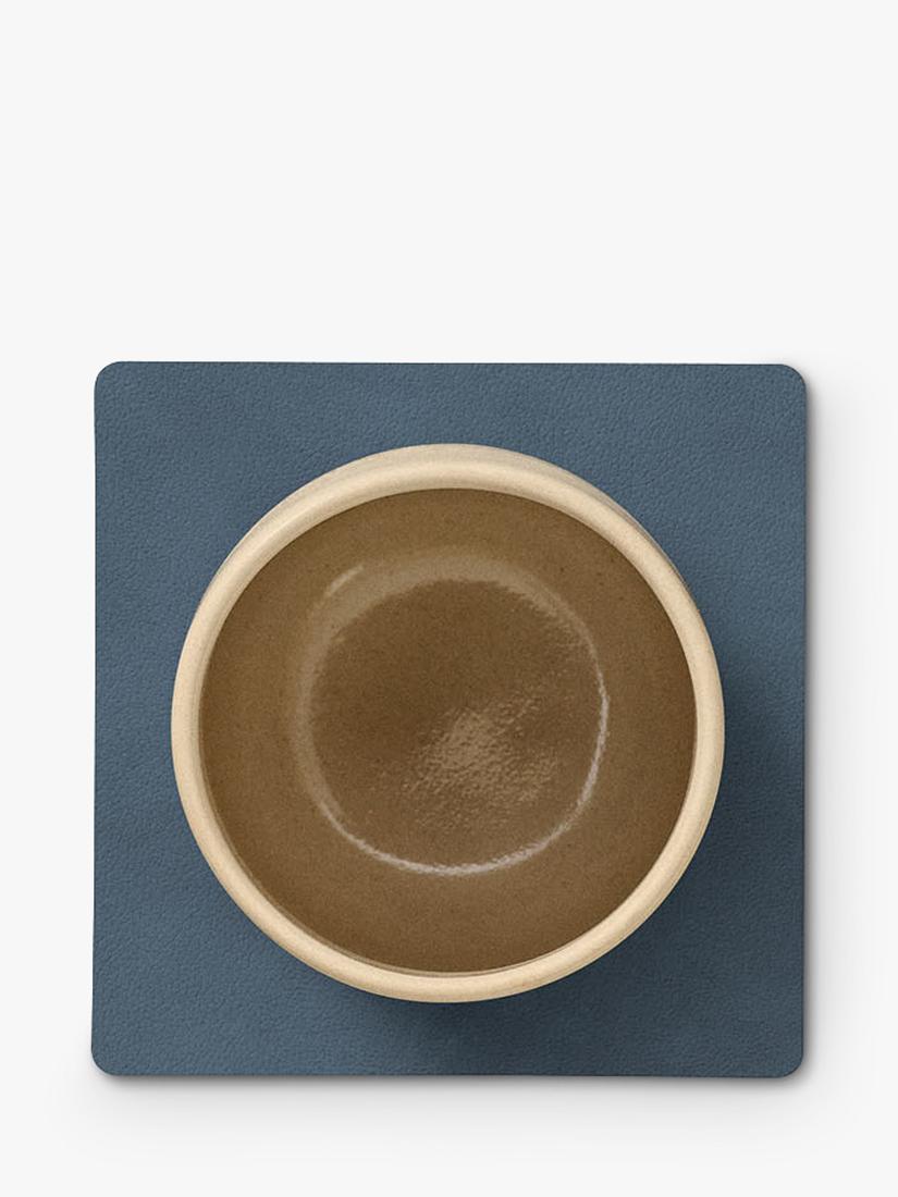 LIND DNA recycled leather square coaster, UK version