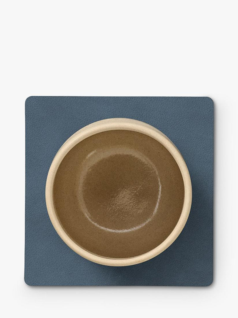 LIND DNA recycled leather square coaster, UK version