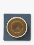 LIND DNA recycled leather square coaster, UK version