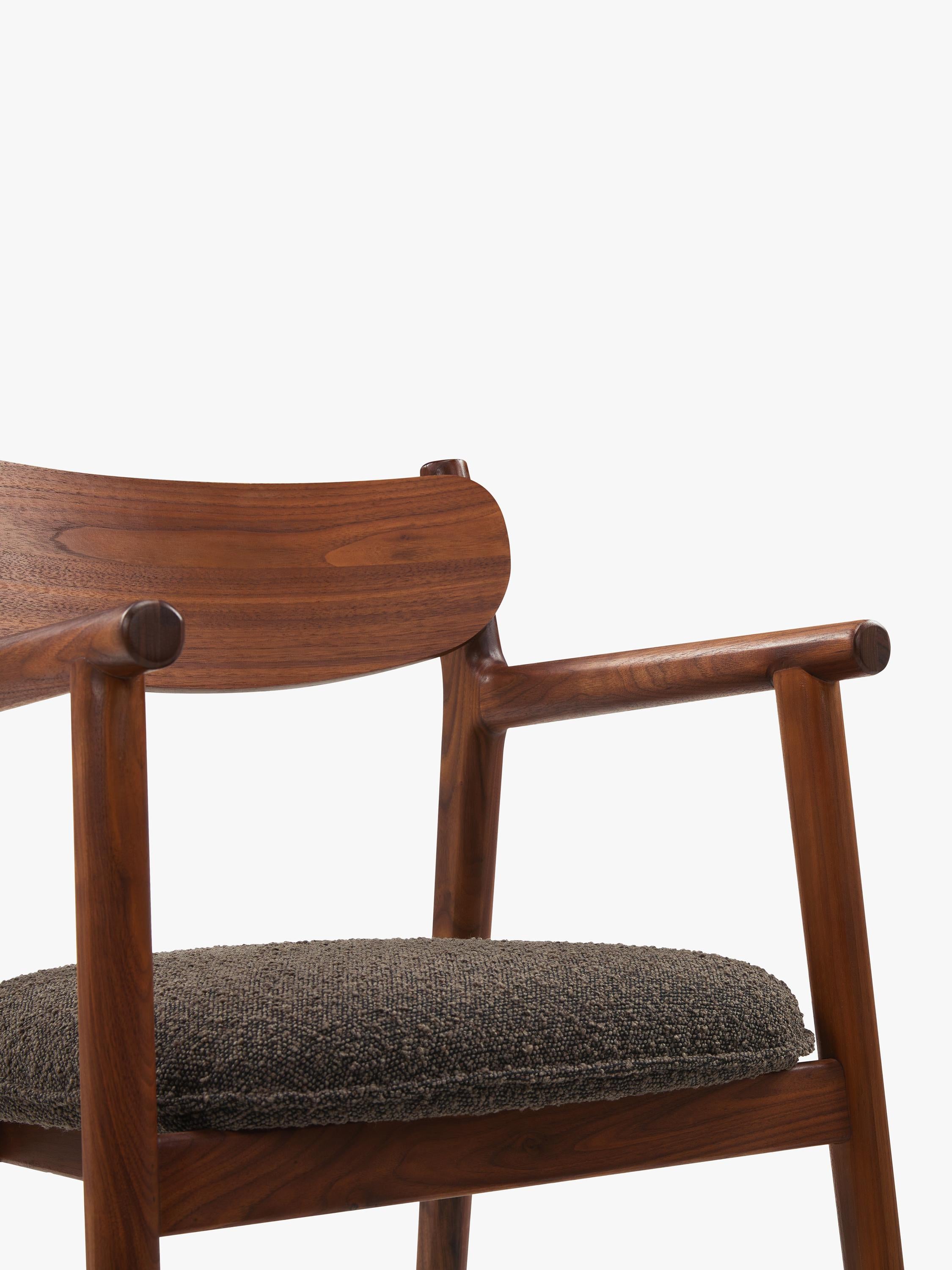 John Lewis Pierro dining chair walnut mocha finish (British brand)