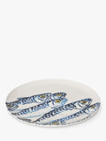 BlissHome earthenware platter with mackerel design 36cm, UK version