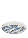 BlissHome earthenware platter with mackerel design 36cm, UK version