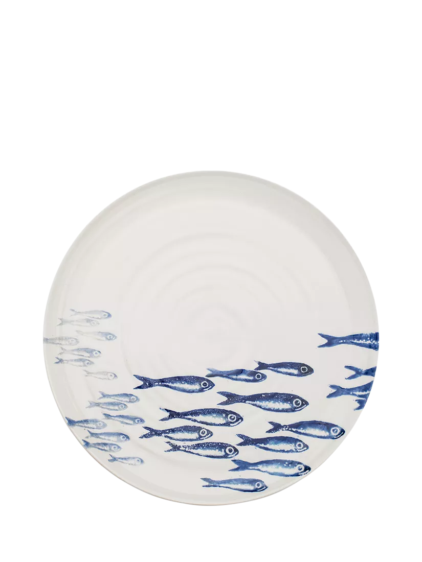 BlissHome earthenware sardines platter 36cm - British product