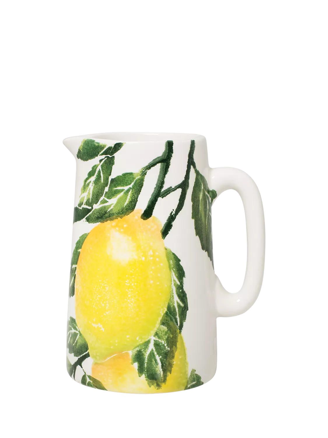 BlissHome Lemons Earthenware Jug, 1.5L, Yellow