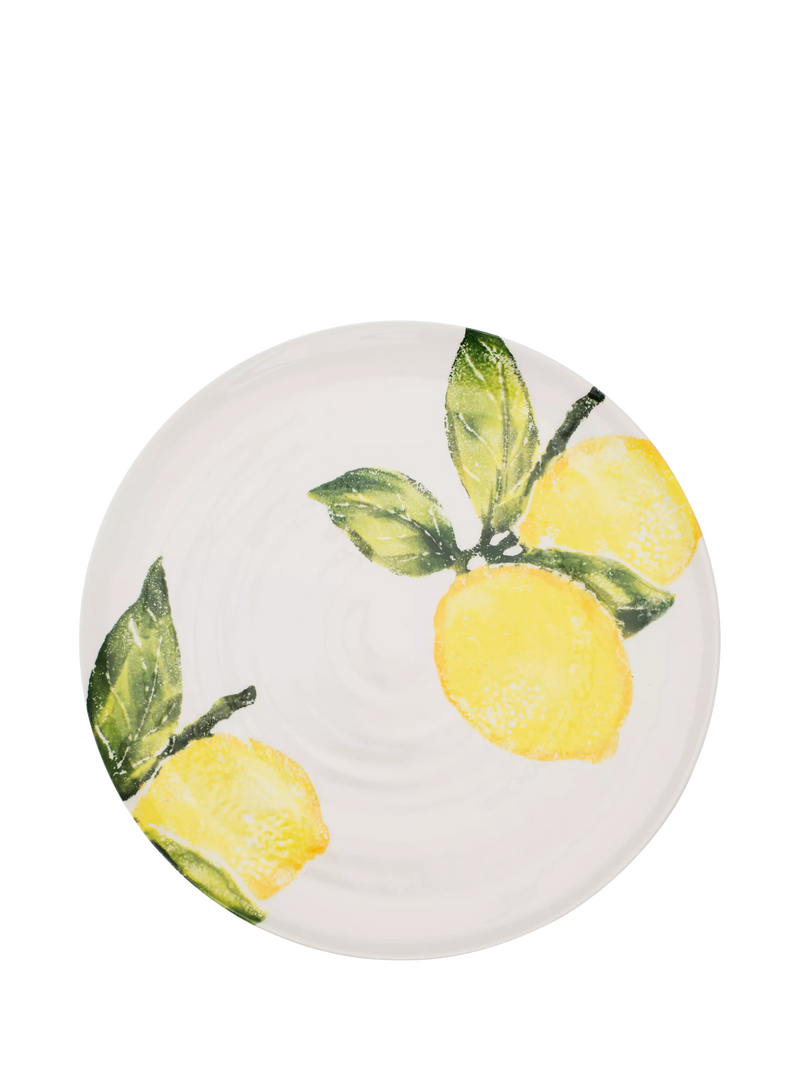 BlissHome lemon earthenware platter 36cm - British product