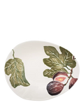 BlissHome fig earthenware serving bowl 32.5cm, purple multi - British product