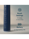 Philips Sonicare 7100 navy electric toothbrush with brush heads, UK version