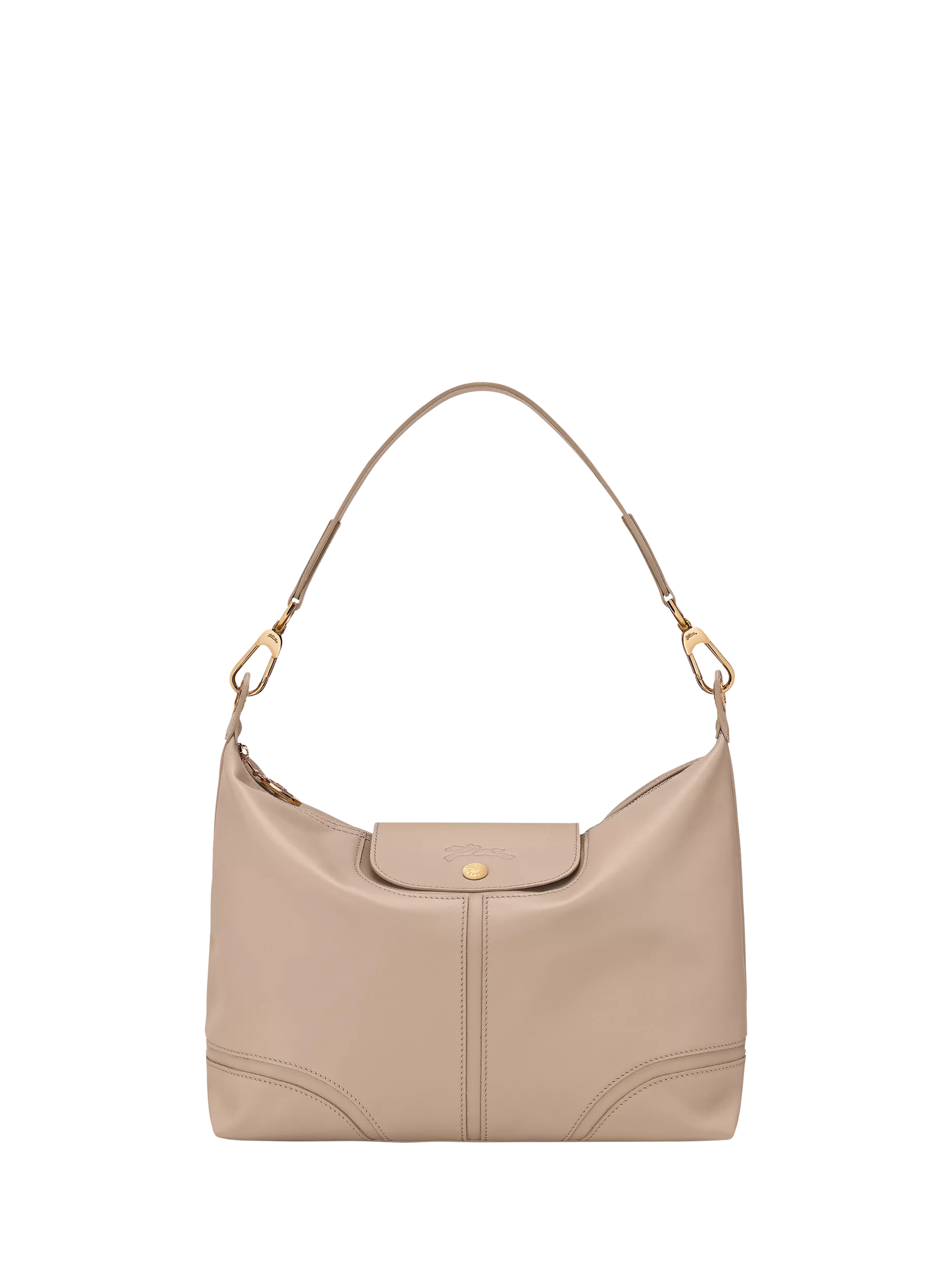 Longchamp Le Pliage Xtra leather shoulder bag in trench, imported from the UK
