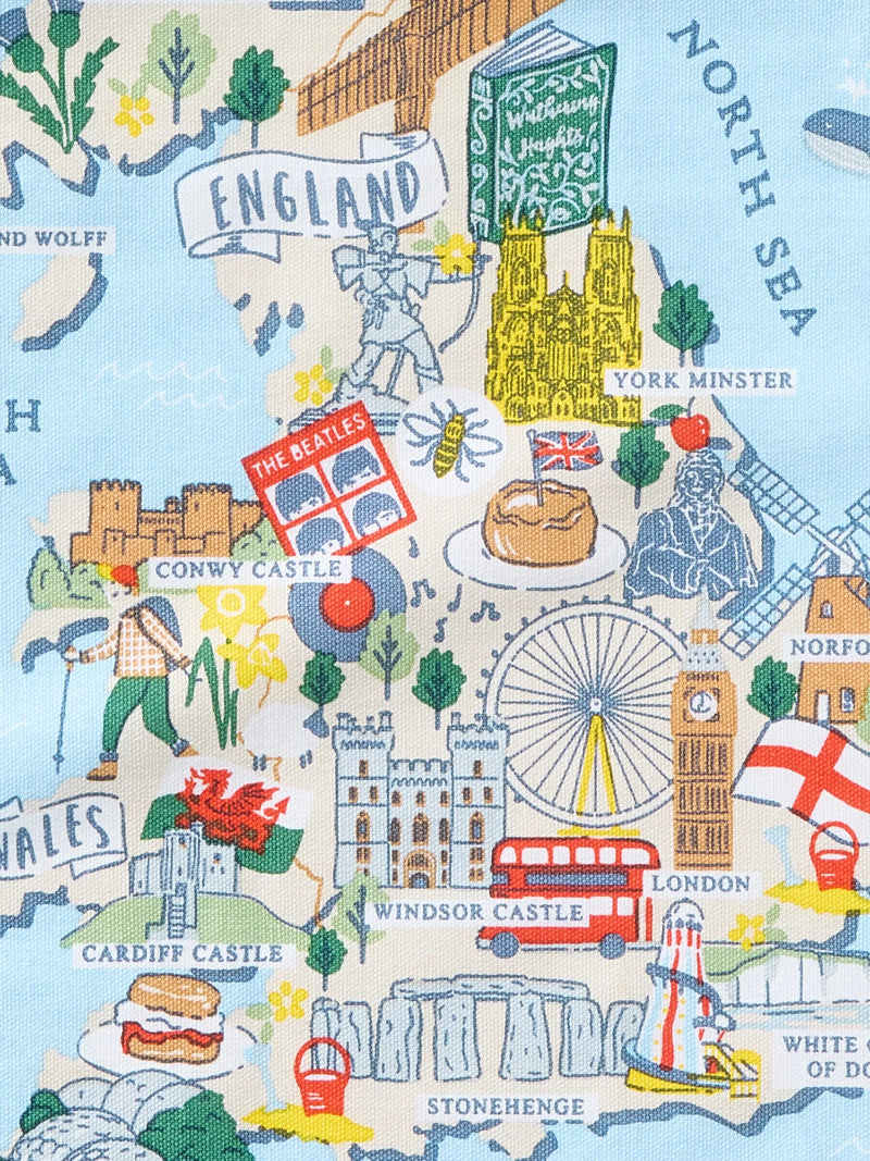 Ulster Weavers UK landmarks cotton tea towel 70x50cm, UK version