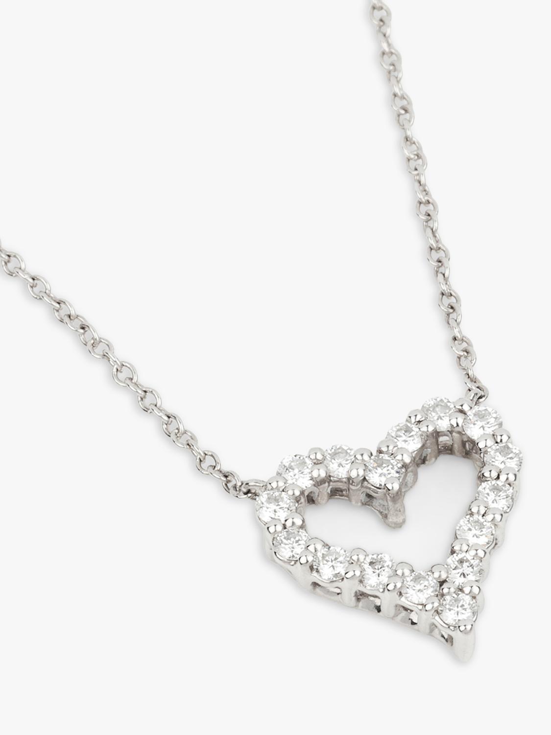 Tiffany & Co. Hearts pendant brilliant cut diamond platinum - British product