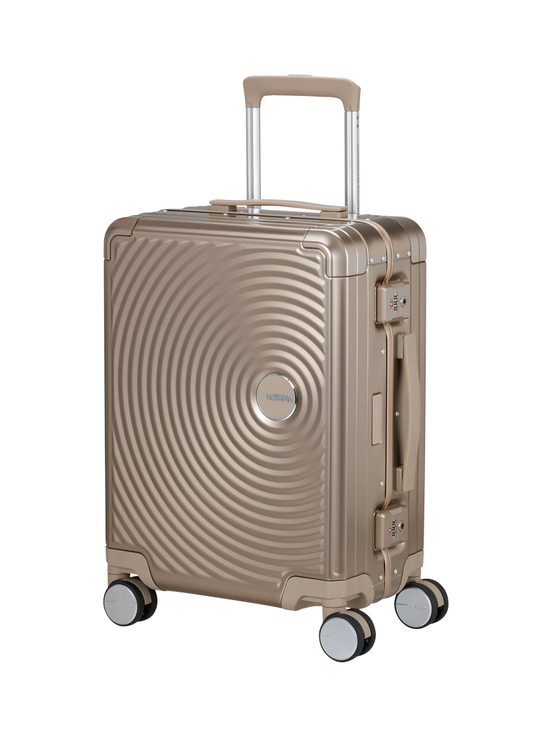 American Tourister Soundbox Alu 4-Wheel Spinner 55cm Cabin Case