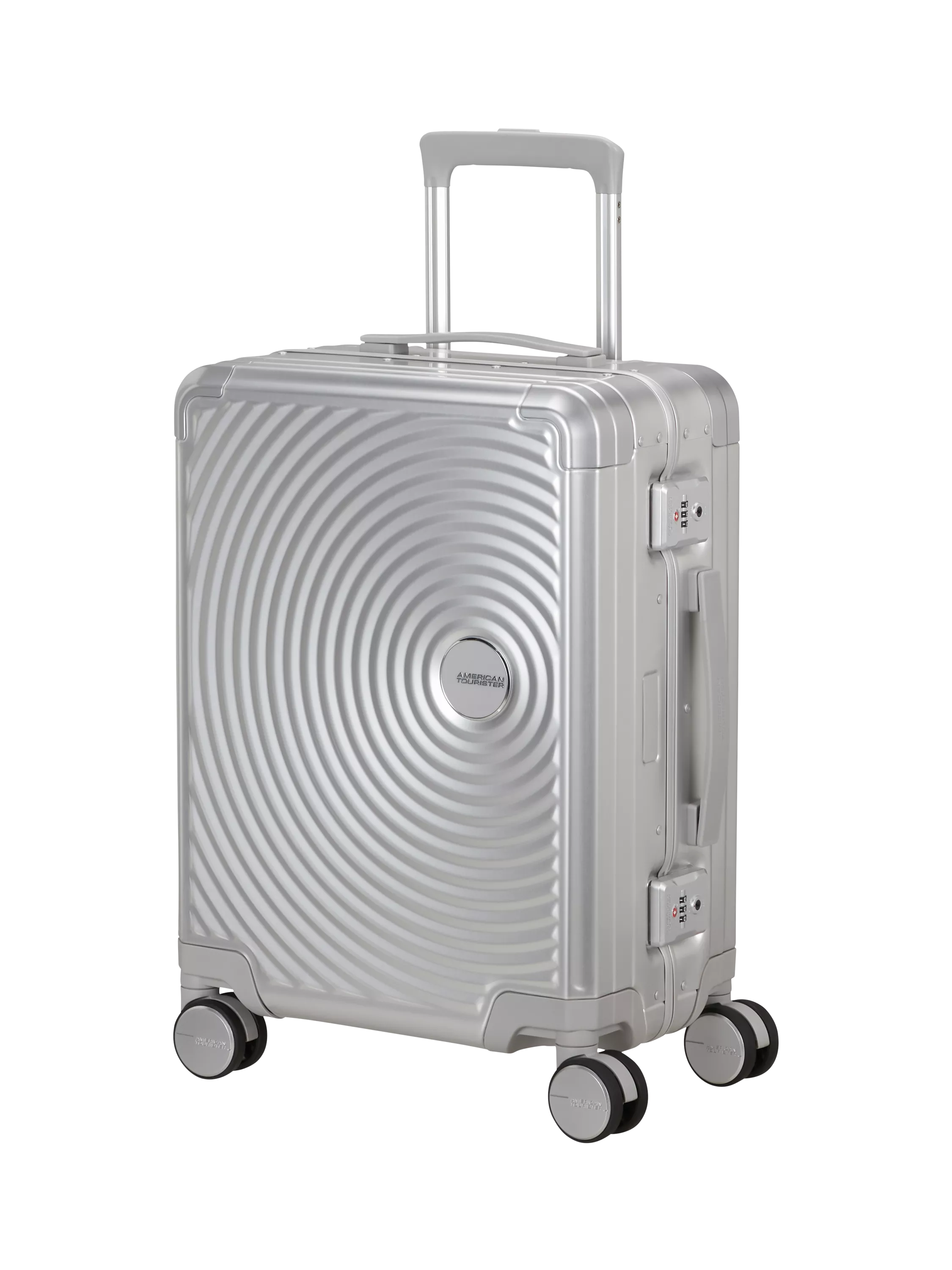 American Tourister Soundbox Alu 4-Wheel Spinner 55cm Cabin Case