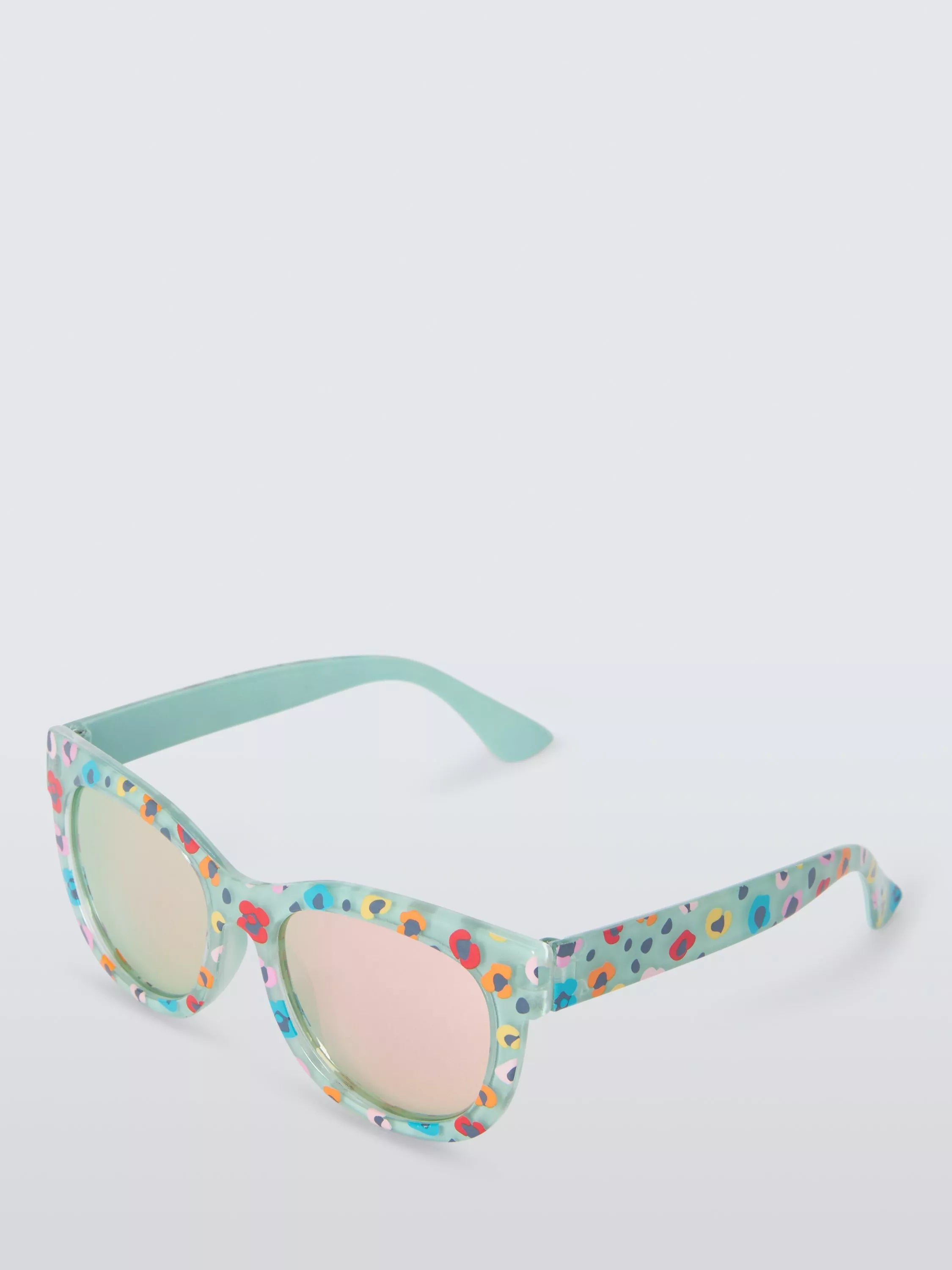 John Lewis kids sunglasses leopard floral green (British brand)