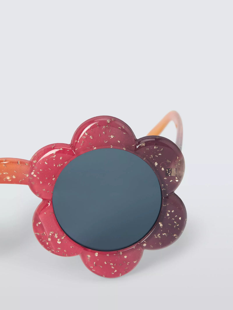 John Lewis kids ombre flower sunglasses pink, UK version