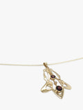 Vintage Fine Jewellery 9ct gold garnet pearl pendant (British brand)