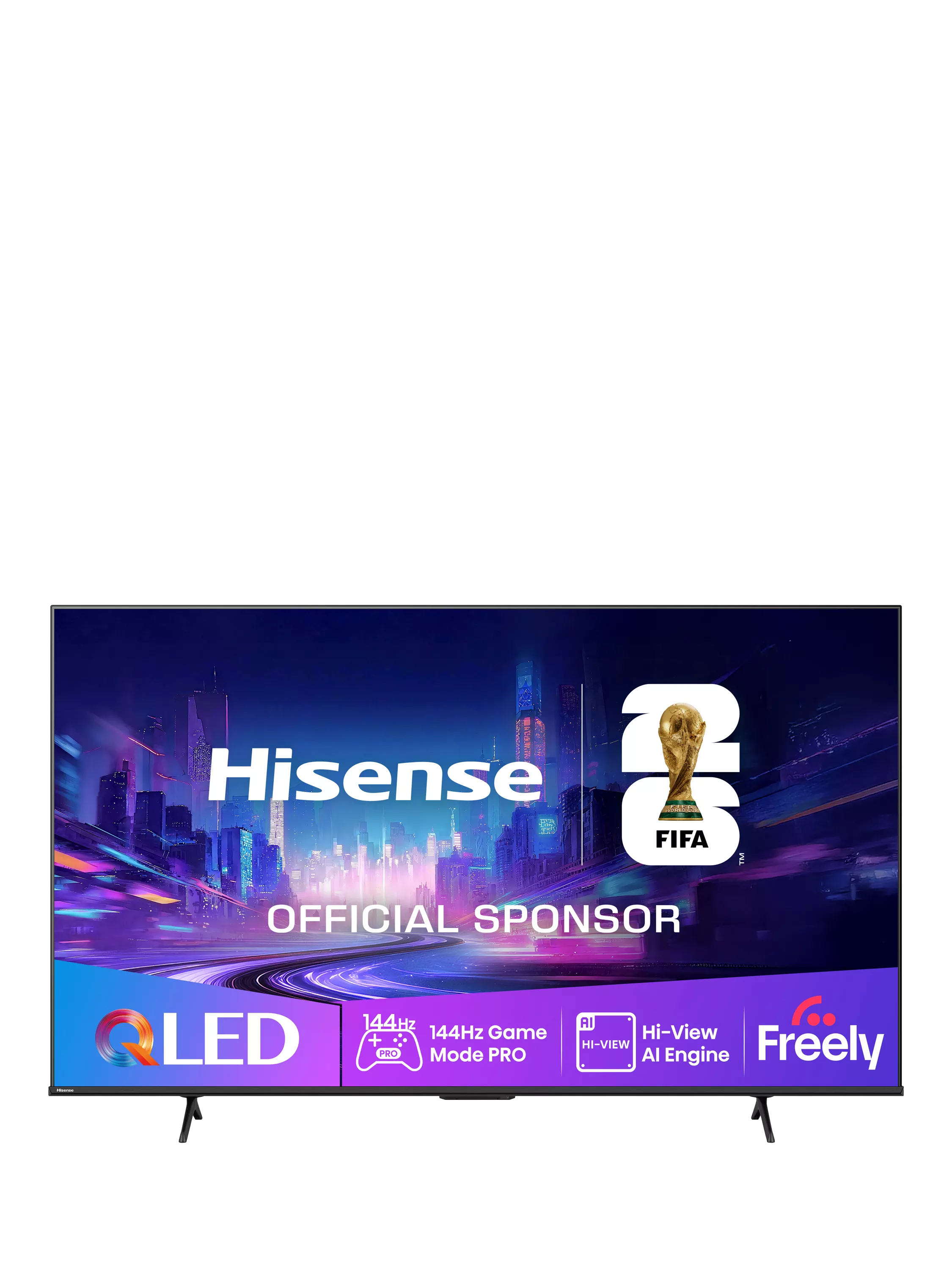 Hisense 55E7QTUK PRO QLED 4K TV, 55 inch, imported from the UK