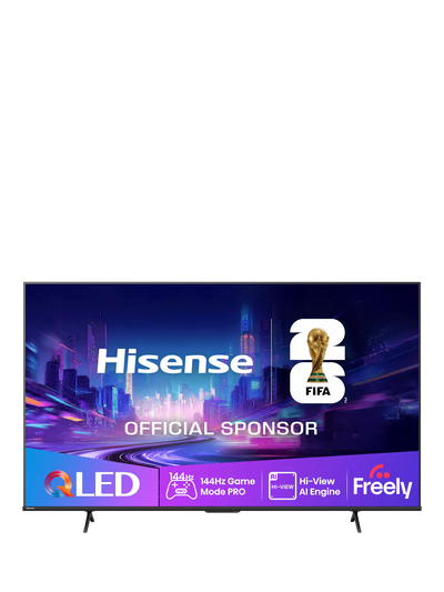 John Lewis Hisense 55E7QTUK PRO QLED HDR 4K Ultra HD Smart TV, 55 inch, Black- Buy online at McGrocer