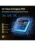 Hisense 55U7QTUK PRO MiniLED TV 55 inch - British product