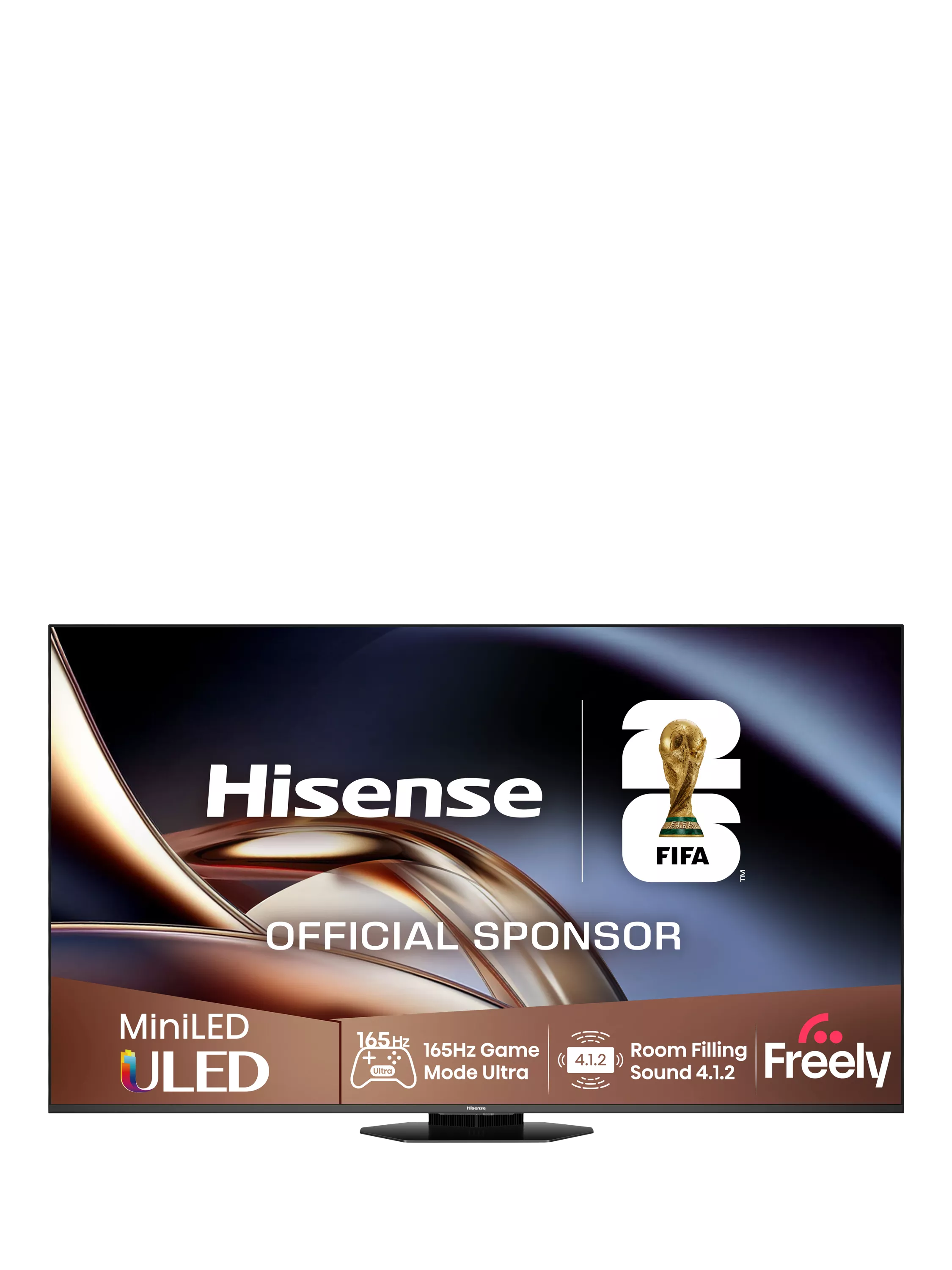 Hisense 55U8QTUK (2025) ULED MiniLED HDR 4K Ultra HD Smart TV, 55 inch, Black