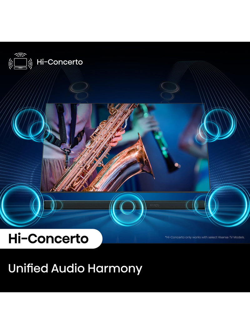 Hisense AX3120Q soundbar with wireless subwoofer (British brand)