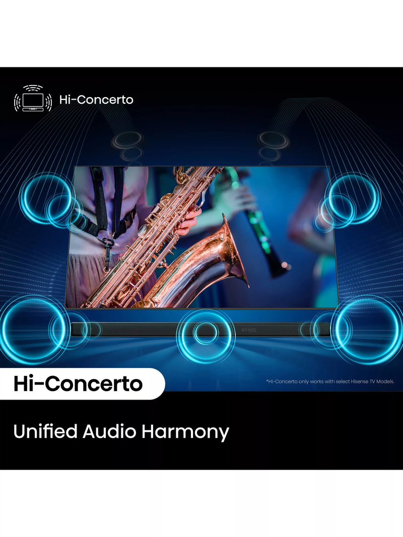 Hisense AX3120Q soundbar with wireless subwoofer (British brand)
