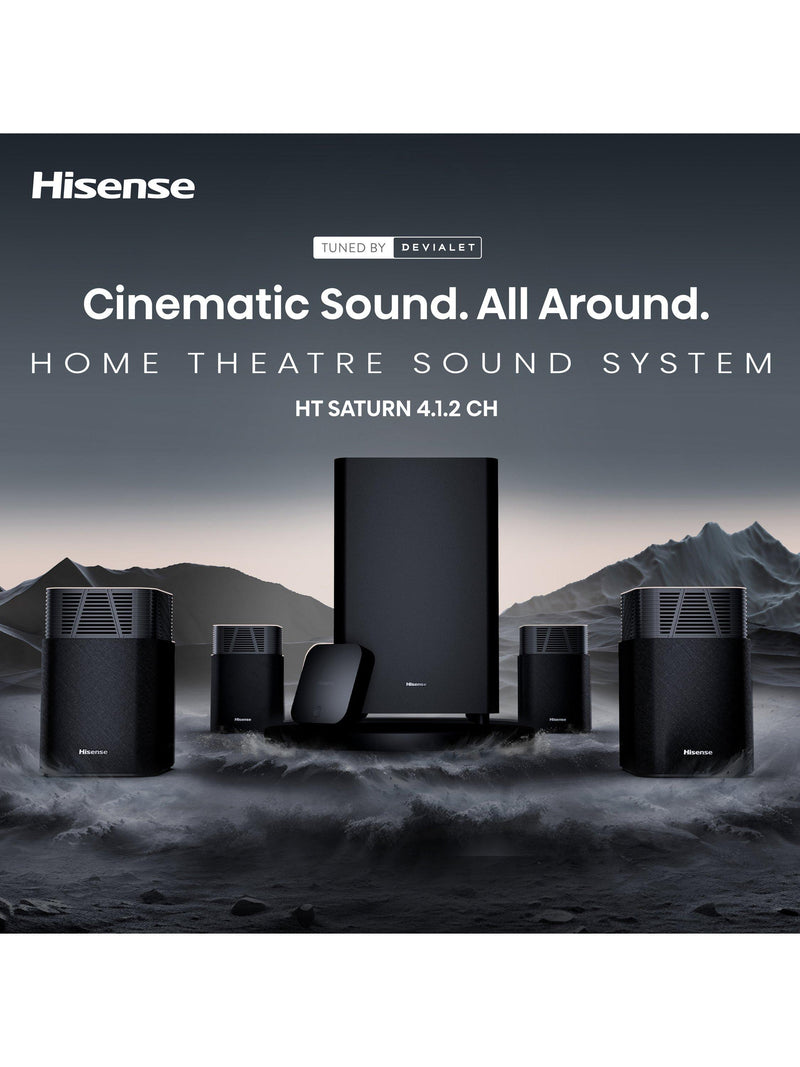 Hisense HT Saturn home theatre sound system black - British product