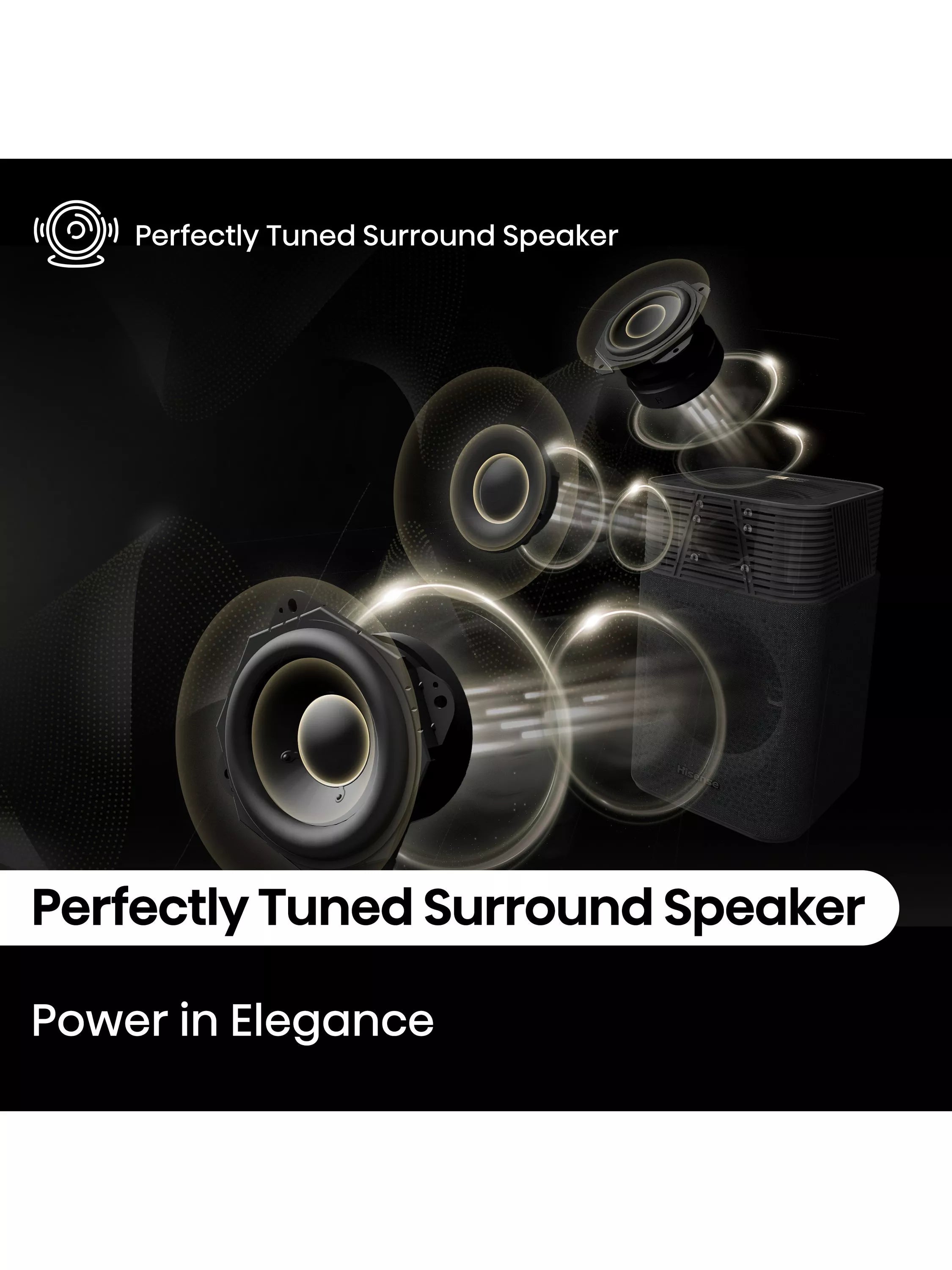 Hisense HT Saturn home theatre sound system black - British product