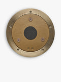 Industville bulkhead wall light brass ripple glass - British product