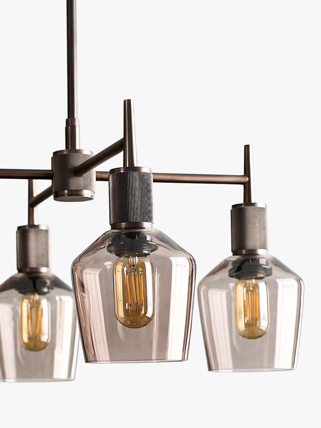 Industville pendant light 4-arm schoolhouse shade (British brand)