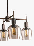 Industville pendant light 4-arm schoolhouse shade (British brand)