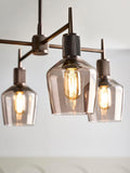 Industville pendant light 4-arm schoolhouse shade (British brand)
