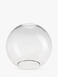 Industville clear glass globe wall light antique brass (British brand)