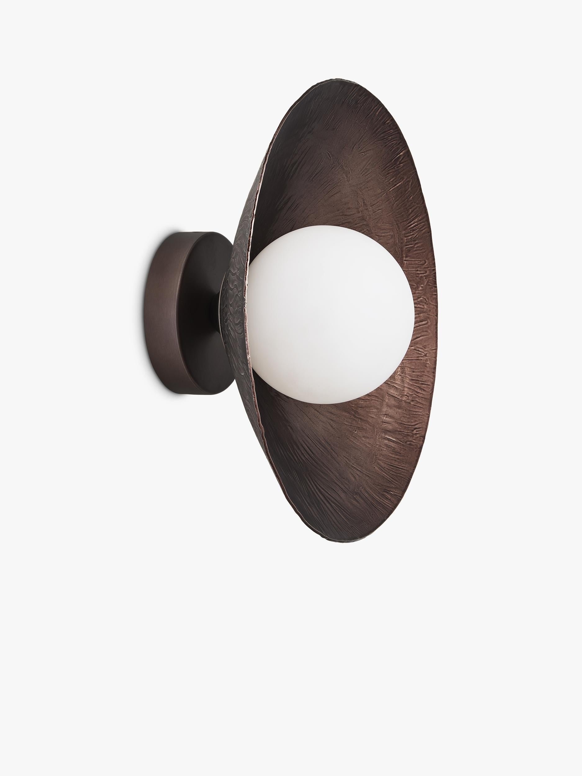 Industville Flume brushed wall light, imported from the UK