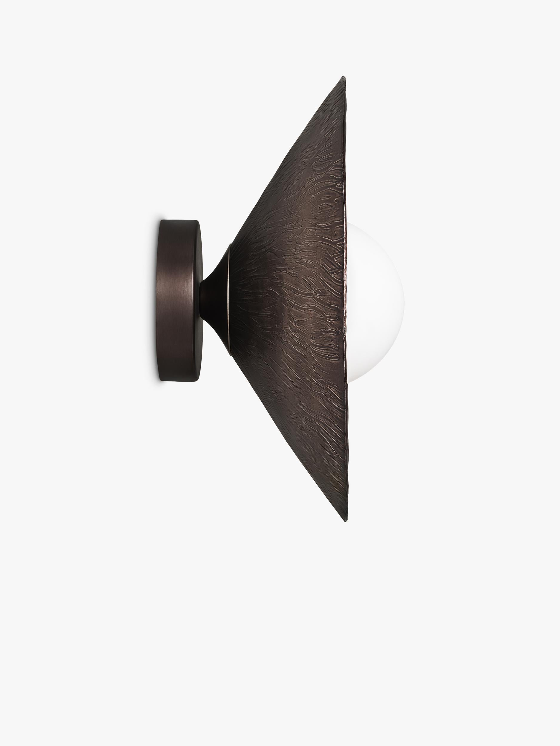 Industville Flume brushed wall light, imported from the UK