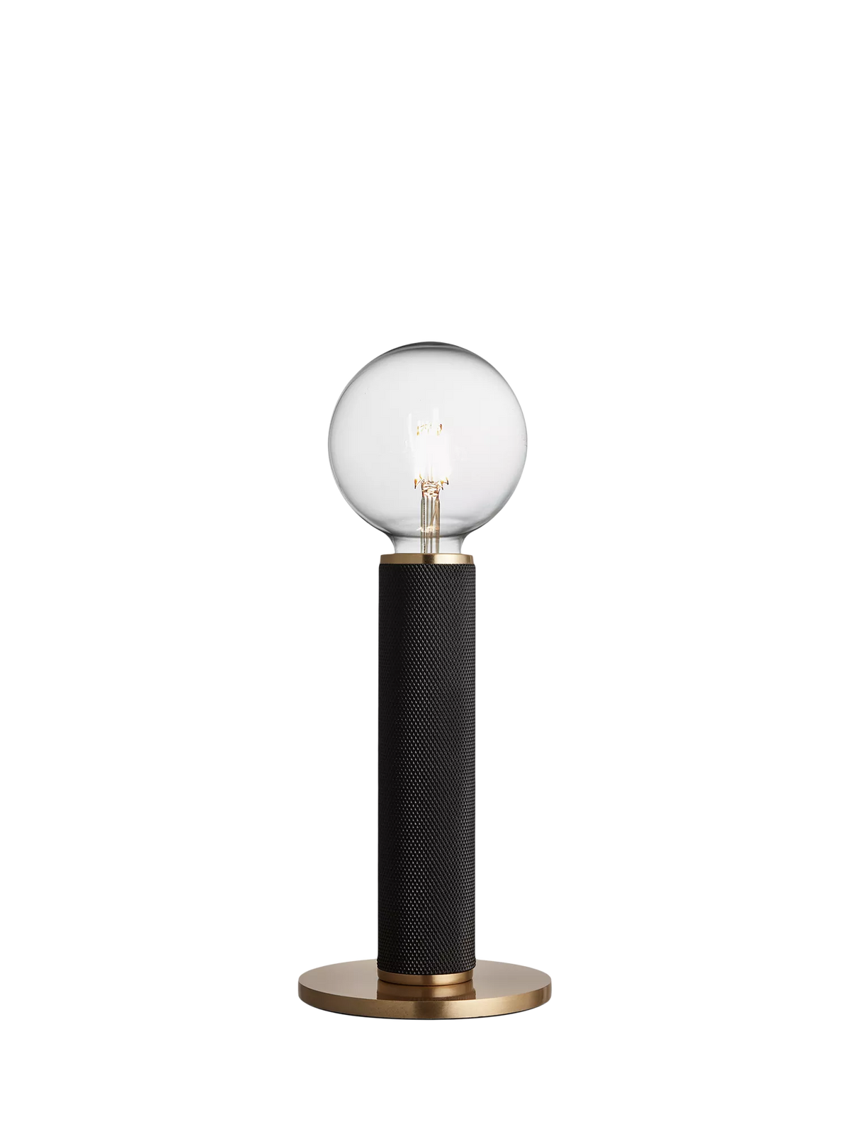 Industville Knurled Edison Table Lamp medium aluminium - British product