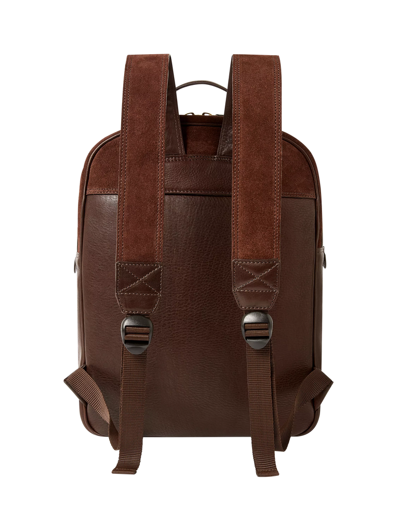 OSPREY LONDON Mocha Suede Backpack Bitter Chocolate - British product