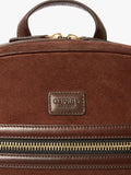 OSPREY LONDON Mocha Suede Backpack Bitter Chocolate - British product