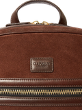 OSPREY LONDON Mocha Suede Backpack Bitter Chocolate - British product