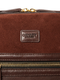 OSPREY LONDON Mocha suede holdall with leather trim, UK version