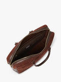 Osprey London suede laptop bag bitter chocolate - British product