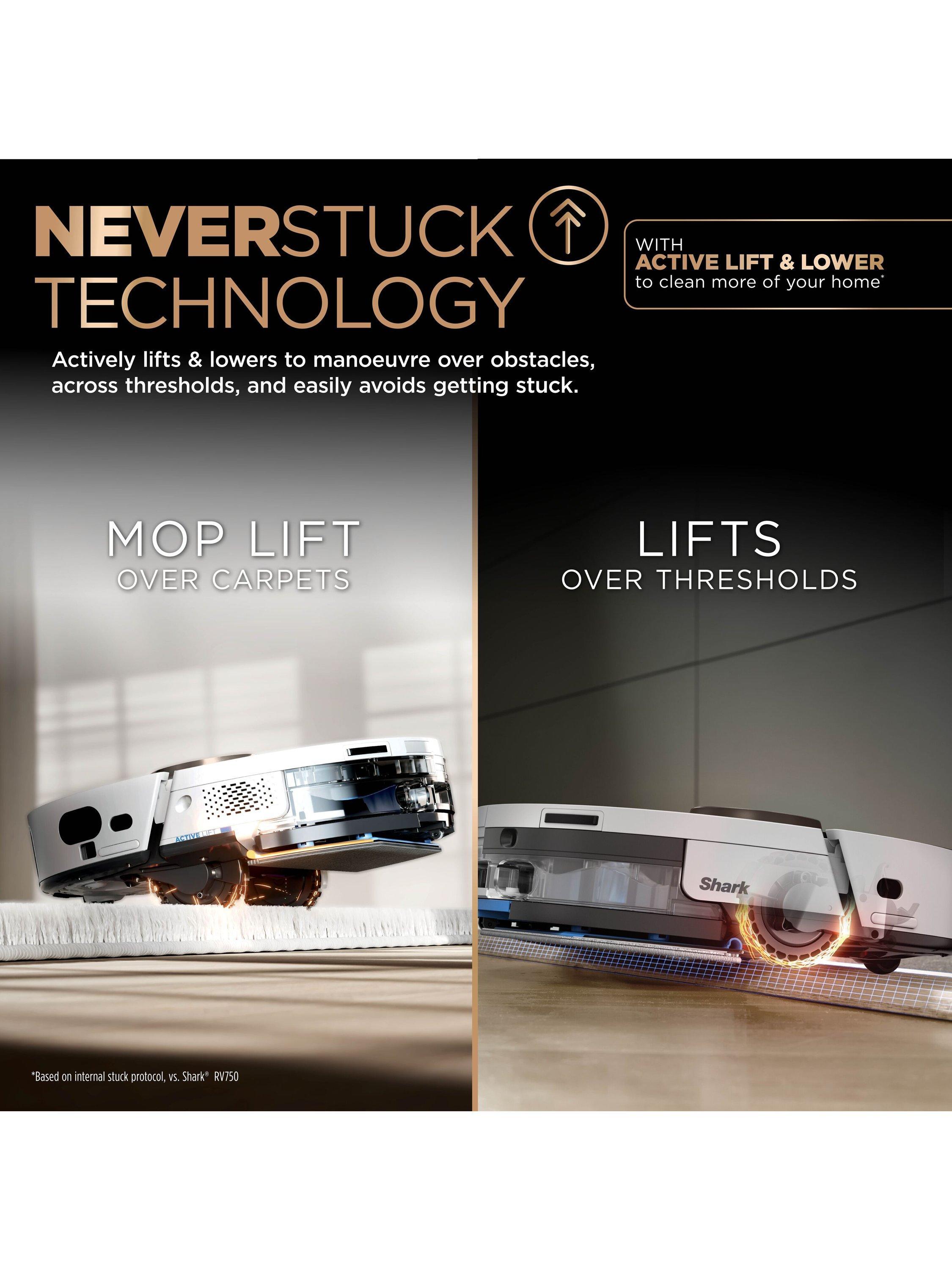 Shark PowerDetect NeverTouch Pro 2-in-1 robot vacuum and mop - British product