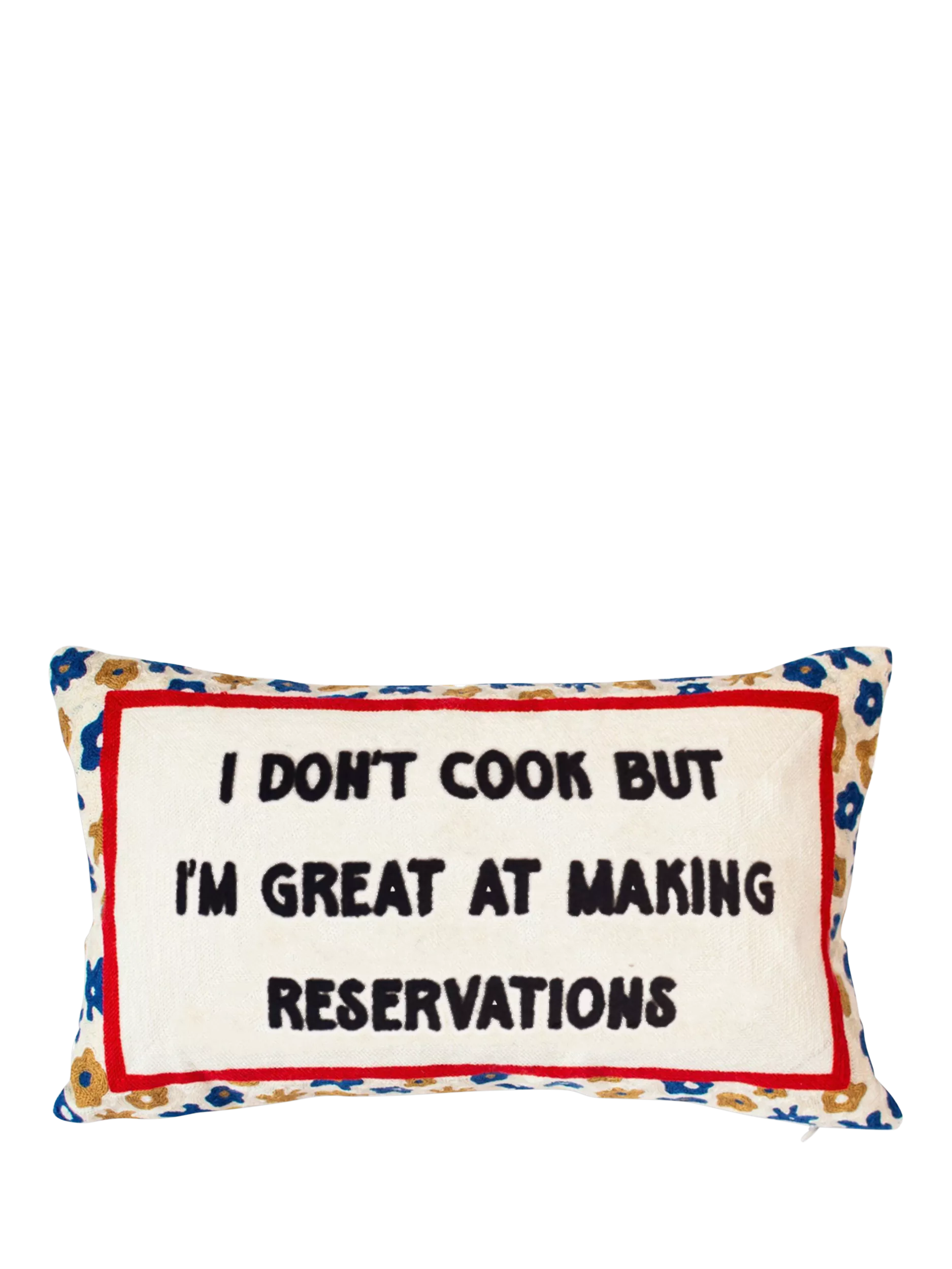 The Pillow Drop I Don't Cook cushion 30x50cm, UK version