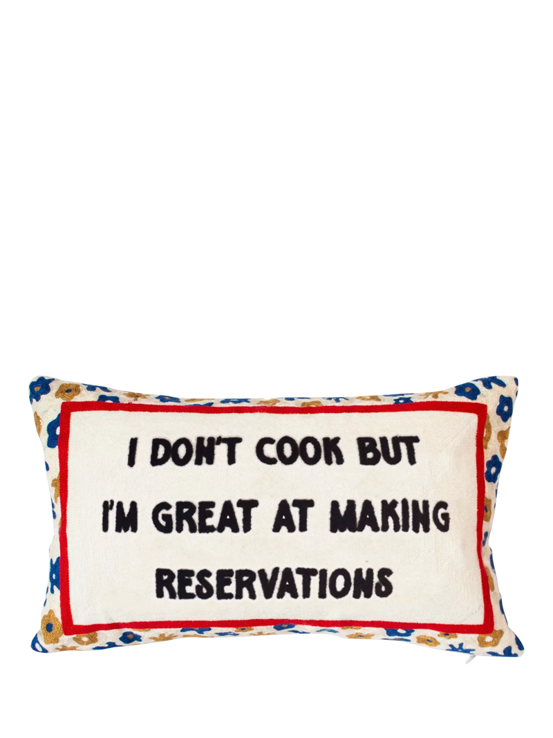The Pillow Drop I Don't Cook cushion 30x50cm, UK version