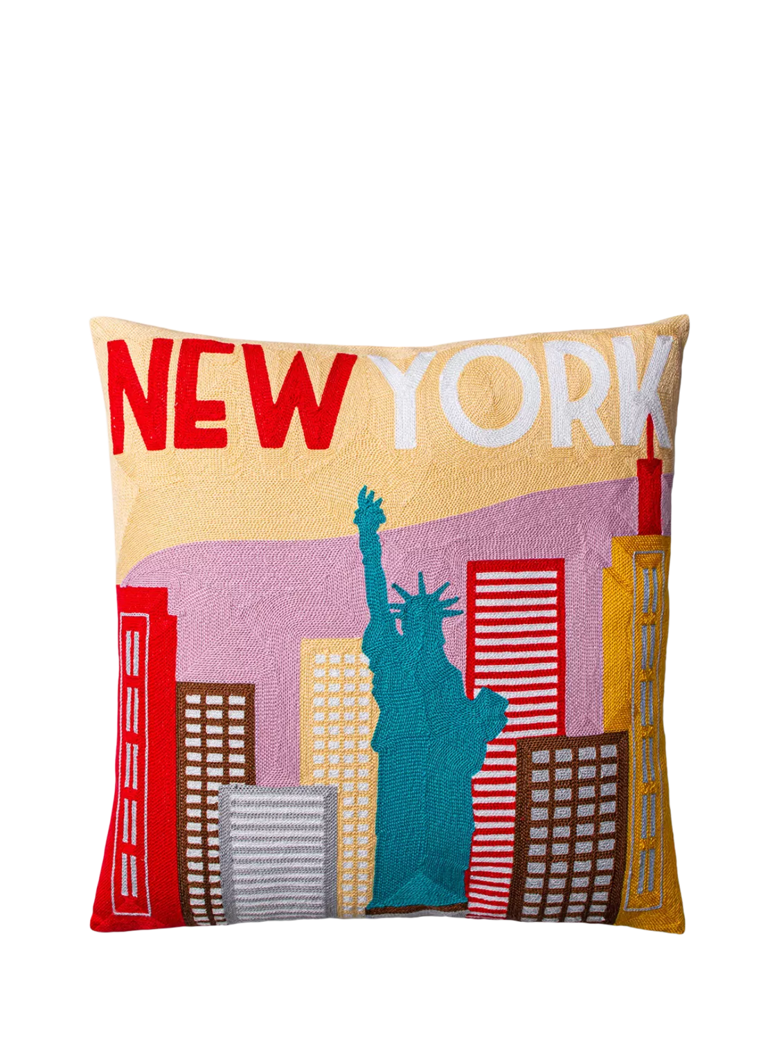 The Pillow Drop New York cushion 45x45cm, imported from the UK