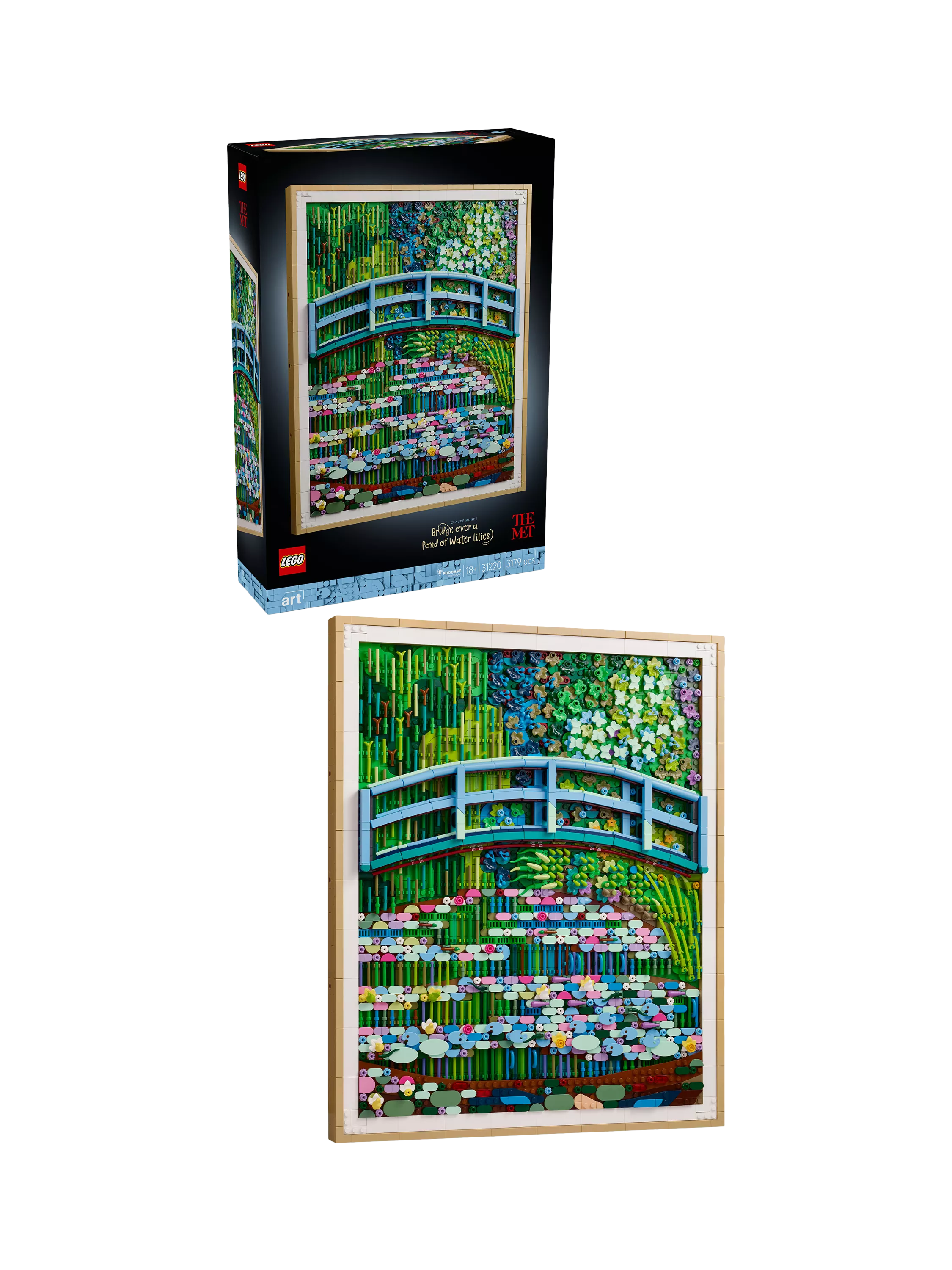 LEGO Art Monet Bridge wall art building set (British brand)