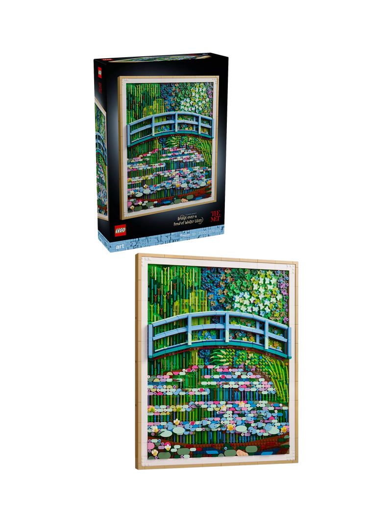 LEGO Art Monet Bridge wall art building set (British brand)