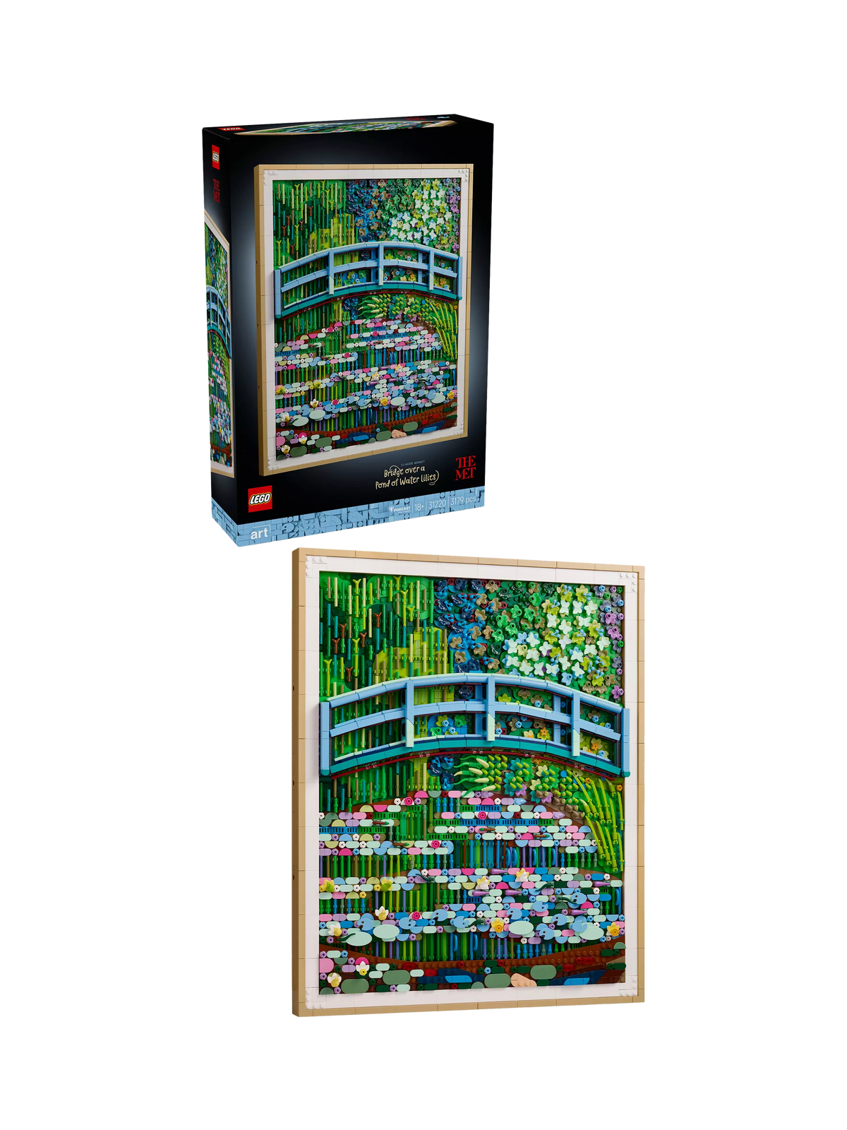 LEGO Art Monet Bridge wall art building set (British brand)