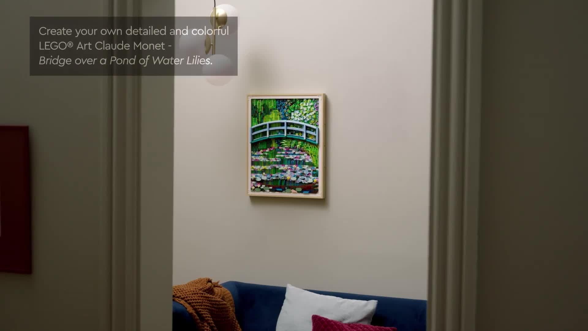 LEGO Art Monet Bridge wall art building set (British brand)