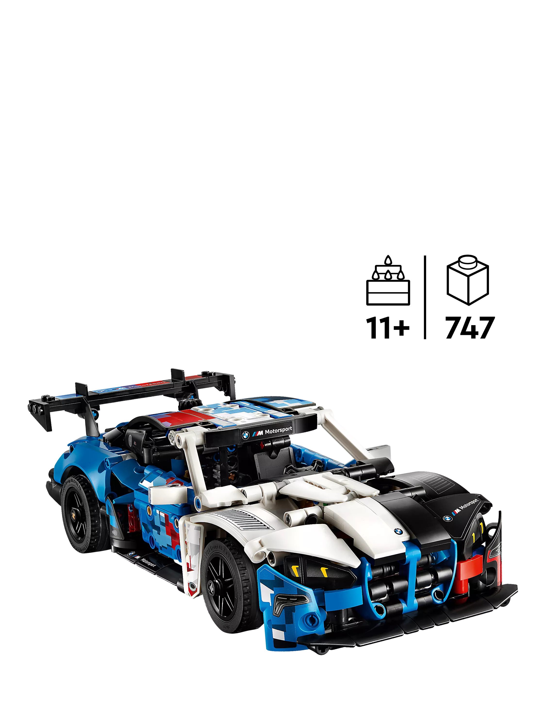 LEGO Technic BMW M4 GT3 EVO Race Car toy, imported from the UK